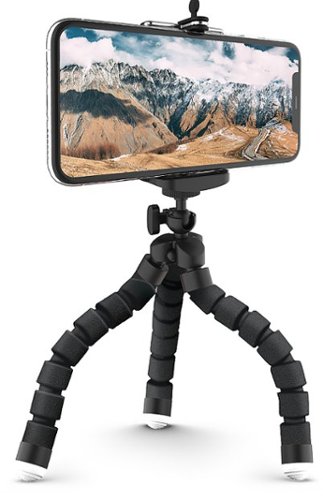 Chargeworx - Universal Tripod for Most Smartphones - Black