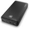 Chargeworx - 20,000mAh Power Bank for USB Compatible Devices - Black-Front_Standard