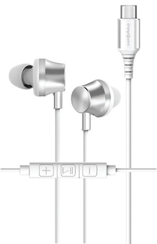 Chargeworx - USB-C Wired Earbuds - Silver