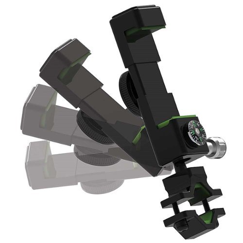 Chargeworx - Bike Mount with Compass for Most Cell Phones - Black