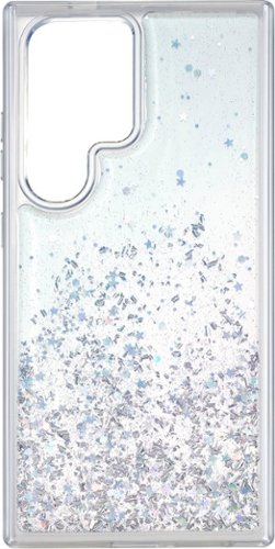 Insignia™ Hard-Shell Case for Samsung Galaxy S24 Ultra - Glitter Gradient (Clear) WHERE TO BUY