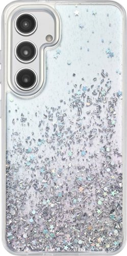 

Insignia™ - Hard-Shell Case for Samsung Galaxy S24 - Glitter Gradient (Clear)