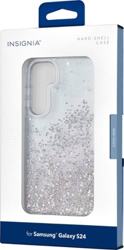 Insignia™ Hard-Shell Case for Samsung Galaxy S24 - Glitter Gradient (Clear) GLOBAL SHIPPING