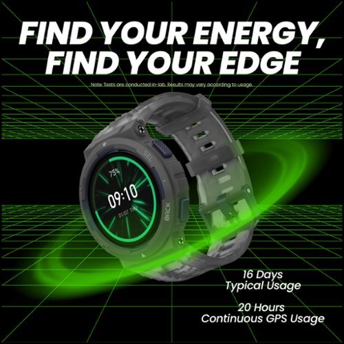 Amazfit  Active Edge Smartwatch 46.62mm Dual Polycarbonate Plastic - Gray BUY IN UAE