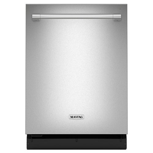 Maytag - Top Control Built-In Hybrid Stainless Steel Tub Dishwasher with Heated Dry and 51 dBa - Stainless Steel