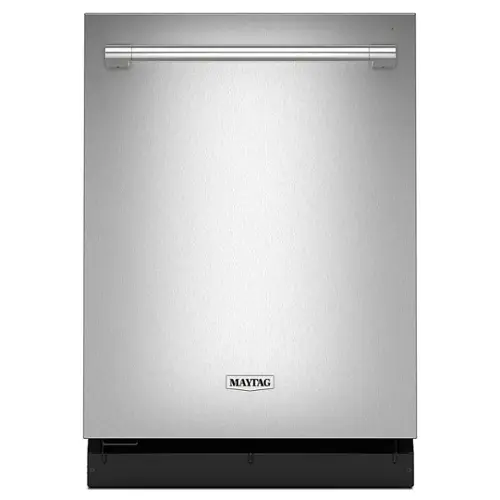 Front. Maytag - 24" Top Control Built-In Stainless Steel Tub Dishwasher with Heated Dry and 51 dBa - Stainless steel.