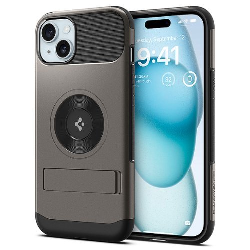 Spigen Slim Armor MagFit Case for Apple iPhone 15 Plus/14 Plus - Gunmetal BUY IN EUROPE