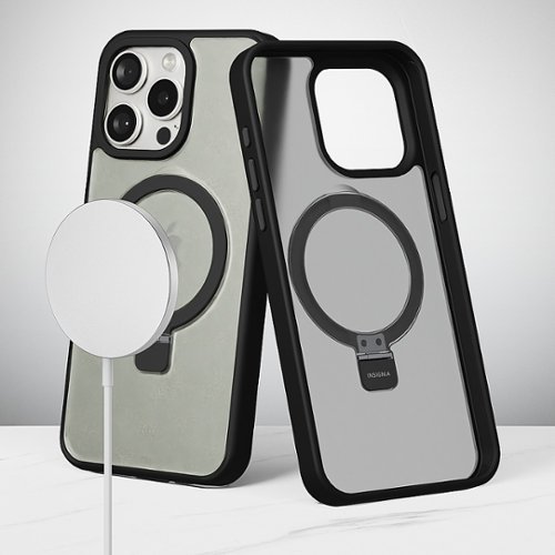 Insignia™ Hard-Shell Case with MagSafe Kickstand for iPhone 15 Pro Max - Black WHERE TO BUY