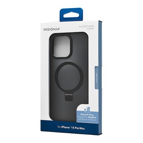 Insignia™ Hard-Shell Case with MagSafe Kickstand for iPhone 15 Pro Max - Black BUY IN AUSTRALIA