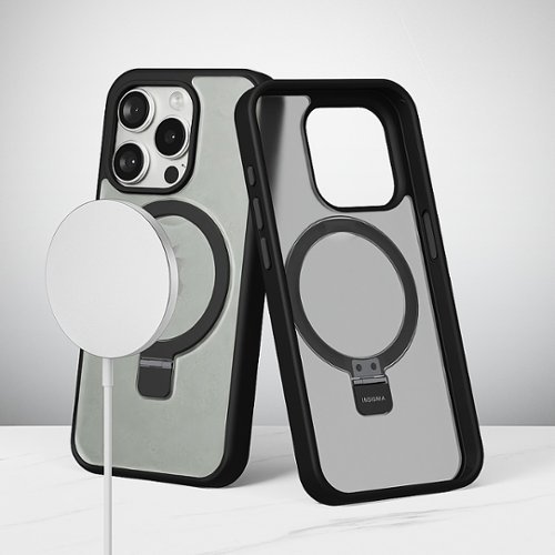 Insignia™ Hard-Shell Case with MagSafe Kickstand for iPhone 15 Pro - Black WHERE TO BUY