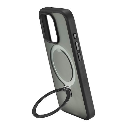 Insignia™ Hard-Shell Case with MagSafe Kickstand for iPhone 15 Pro - Black SHOP ONLINE