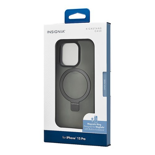 Insignia™ Hard-Shell Case with MagSafe Kickstand for iPhone 15 Pro - Black BUY IN AUSTRALIA