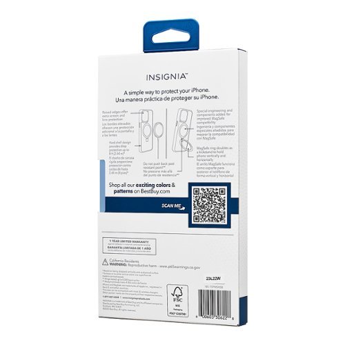 Insignia™ Hard-Shell Case with MagSafe Kickstand for iPhone 15 Pro - Black BUY IN SINGAPORE