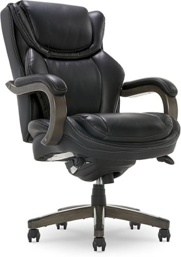 La-Z-Boy - Big & Tall Executive Office Chair with Comfort Core Cushions - Black