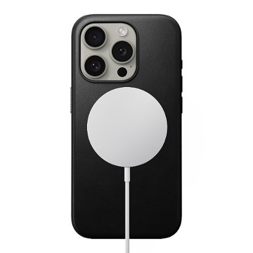 Nomad  Modern Leather Case with Magsafe for Apple iPhone 15 Pro - Black WORLDWIDE DELIVERY