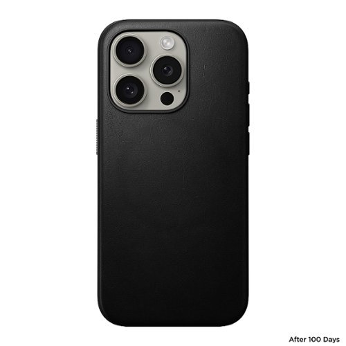Nomad  Modern Leather Case with Magsafe for Apple iPhone 15 Pro - Black GLOBAL SHIPPING