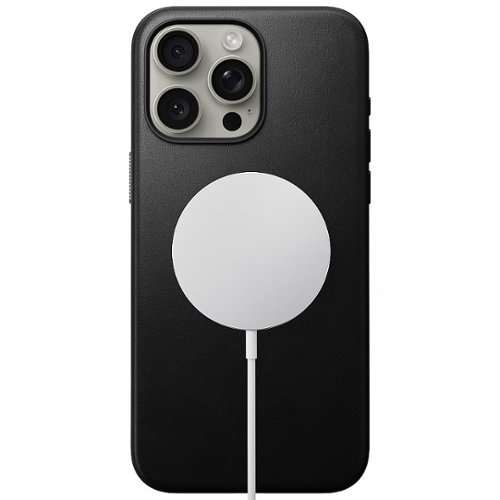 Nomad Modern Leather Case with Magsafe for Apple iPhone 15 Pro Max - Black WORLDWIDE DELIVERY
