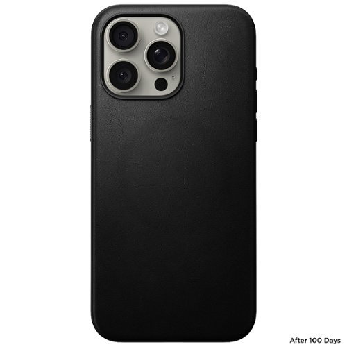 Nomad Modern Leather Case with Magsafe for Apple iPhone 15 Pro Max - Black GLOBAL SHIPPING