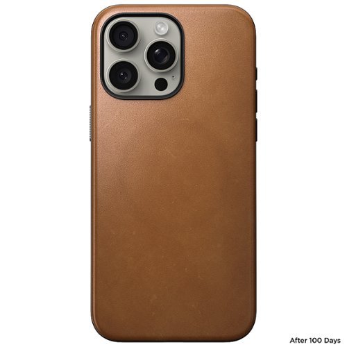 Nomad  Modern Leather Case with Magsafe for Apple iPhone 15 Pro Max - Tan GLOBAL SHIPPING