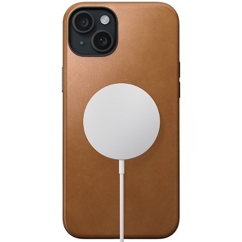 Nomad Modern Leather Case with Magsafe for Apple iPhone 15 Plus - Tan WORLDWIDE DELIVERY