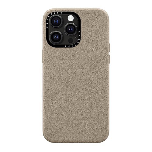 CASETiFY Leather Case with MagSafe for Apple iPhone 15 Pro Max - Greige HOW TO BUY