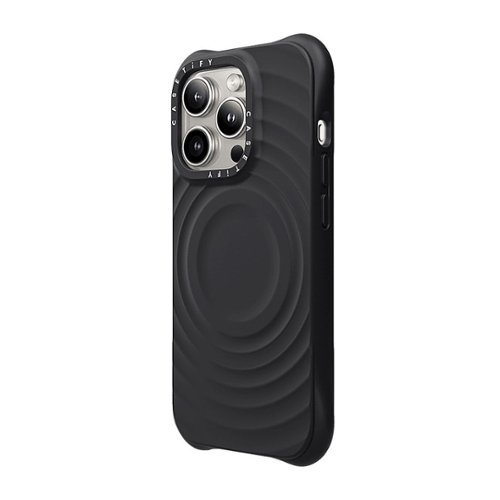 CASETiFY Essentials Ripple Case with MagSafe for Apple iPhone 15 Pro Max - Black WORLDWIDE DELIVERY