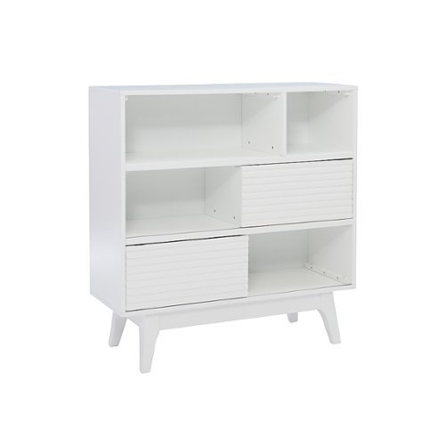 Linon Home Décor - Rosita Three-Shelf Bookcase - White