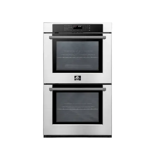 Front. Forno Appliances - 30" Built-In Electric Double Wall Oven with Convection - Silver.