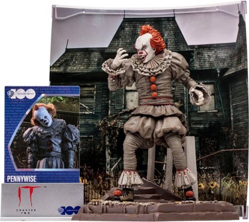 McFarlane Toys 6 Posed Figure - Pennywise (IT Chapter 2) - Movie Maniacs WB100 GLOBAL SHIPPING