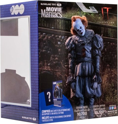 McFarlane Toys 6 Posed Figure - Pennywise (IT Chapter 2) - Movie Maniacs WB100 BUY IN AUSTRALIA