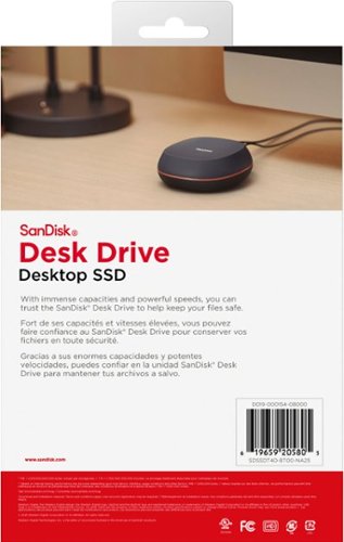 SanDisk 8TB  Desk Drive  USB Type-C Desktop External SSD - black BUY IN EUROPE