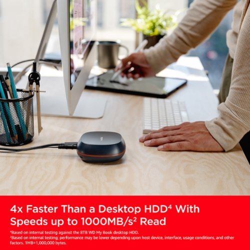SanDisk 8TB  Desk Drive  USB Type-C Desktop External SSD - black BUY IN DUBAI