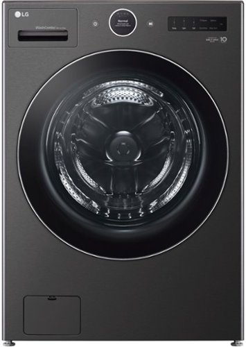 LG - 5.0 Cu. Ft. Extra-Large Capacity WashCombo All-In-One Electric Washer/Dryer with Steam and Ventless Heat Pump Technology - Black Steel