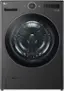 Front. LG - 5.0 Cu. Ft. HE Smart Mega Capacity All-in-One Electric Washer/Dryer WashCombo with Steam and Ventless Inverter Heat Pump - Black Steel.