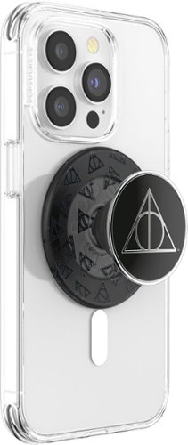 PopSockets MagSafe Round PopGrip Cell Phone Grip & Stand with Adapter Ring for Mobile Phones - Harry Potter Enamel Deathly Hallows HOW TO BUY