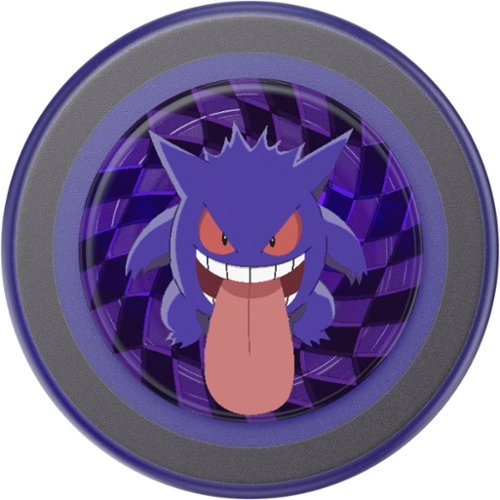 PopSockets - MagSafe Round PopGrip Cell Phone Grip & Stand, with Adapter Ring - Pokemon Ghost Gengar