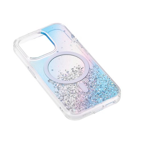 Bryten Starburst iPhone 15 Pro Max Case - Design with Sparkle Glitter, Silicon, MagSafe Compatible, Shockproof - Unicorn WORLDWIDE DELIVERY