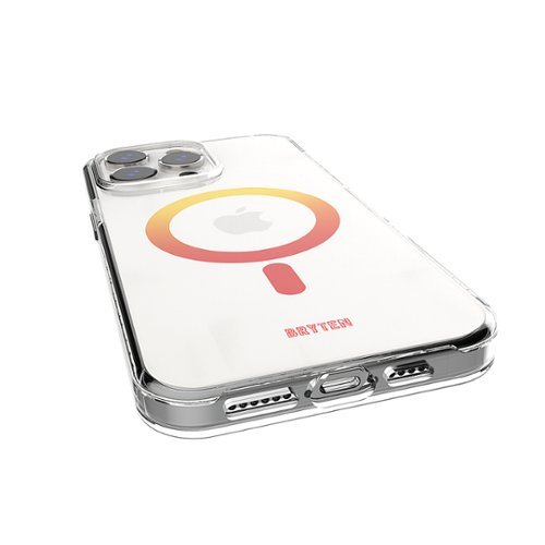 Bryten MagFX Design Phone Case for iPhone 15 Pro Max Case - Silicone, Compatible with MagSafe - Yellowing Resistant, Shockproof - Sunrise GLOBAL SHIPPING