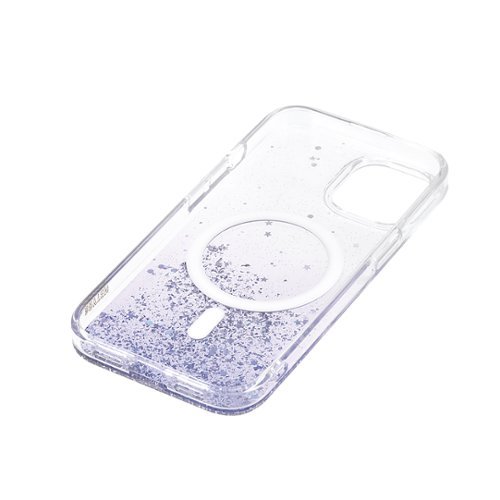 Bryten Starburst iPhone 15 Case - Design with Sparkle Glitter, Silicon, MagSafe Compatible, Shockproof - Purple WORLDWIDE DELIVERY