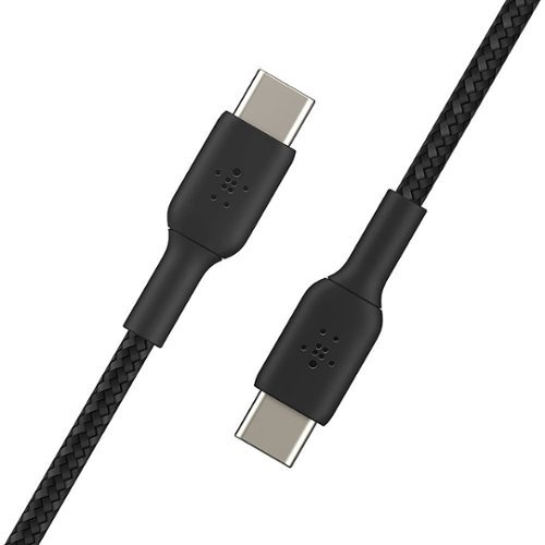 Photos - Bluetooth Adapter Belkin  BoostCharge Braided USB-C to USB-C Cable 3.3ft - Black CAB004BT1M 