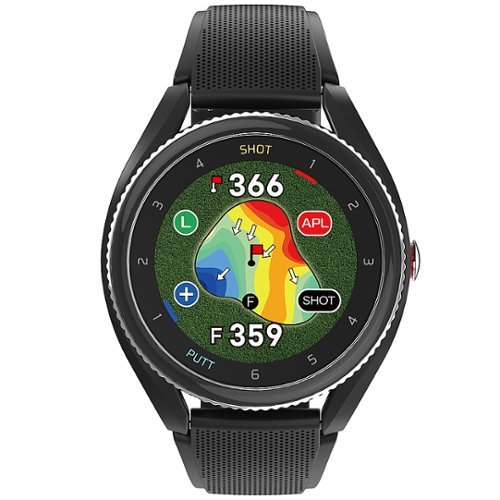 VoiceCaddie T9 GPS Watch with Green Undulation and Slope Black T-9