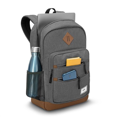 Solo New York Re:Fresh Backpack For 15.6 Laptop - Grey GLOBAL SHIPPING