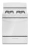 Amana - 5.0 Cu. Ft. Freestanding Single Oven Gas Range with Easy-Clean Glass Door - White-Front_Standard