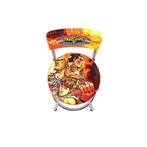 Arcade1Up - Streetfighter Swivel Upholstery High Back Stool - Multi-Alt_View_Standard_15 
