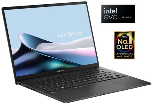  ASUS - Zenbook 14 OLED 14” WUXGA Touch Laptop, Intel Core Ultra 7 - Intel Evo Edition - 16GB Memory - 1TB SSD - Jasper Gray