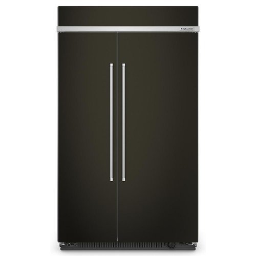 Photos - Fridge KitchenAid  30 Cu. Ft. Side-by-Side Refrigerator with Under-Shelf Prep Zo 