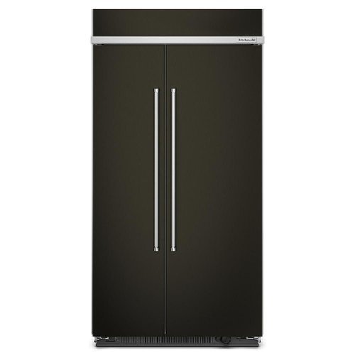 KitchenAid - 25.5 Cu. Ft. Side-by-Side Refrigerator with Under-Shelf Prep Zone - PrintShield Finish