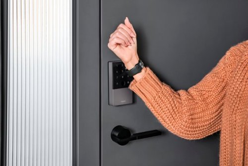 Aqara Smart Lock U100 Kit - Fingerprint Keyless Door Lock with Apple Home Key Unlocking/ Extra Hub and NFC Card Included - Silver SHOP ONLINE