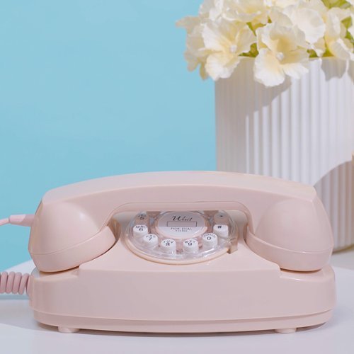 Ooma Telo Air 2 Internet Home Phone Service with Retro Princess Phone Bundle - Pink WHERE TO BUY