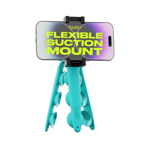 Tenikle PRO Bendable Suction Cup Tripod Mount - Teal GLOBAL SHIPPING